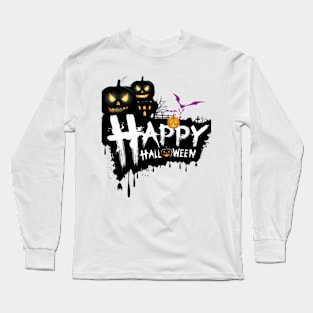 Halloween Happy  Exclusive Design Long Sleeve T-Shirt